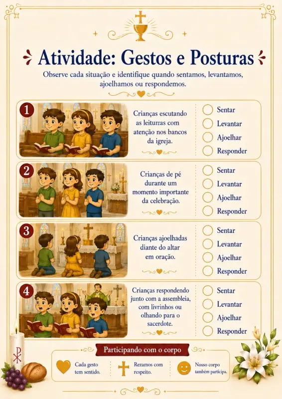 Material do kit Missa em Atividades 14