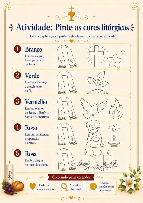 Material do kit Missa em Atividades 15