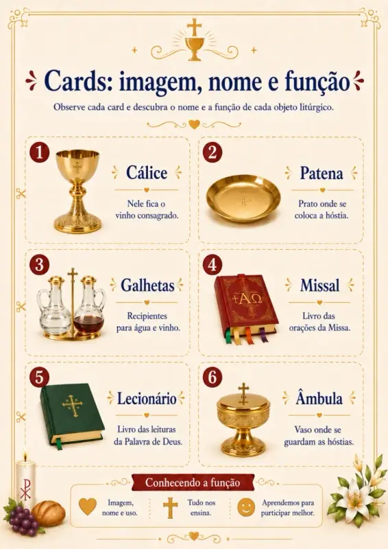 Material do kit Missa em Atividades 8