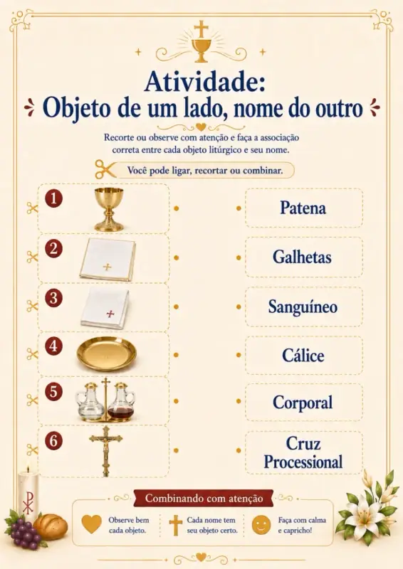 Material do kit Missa em Atividades 2
