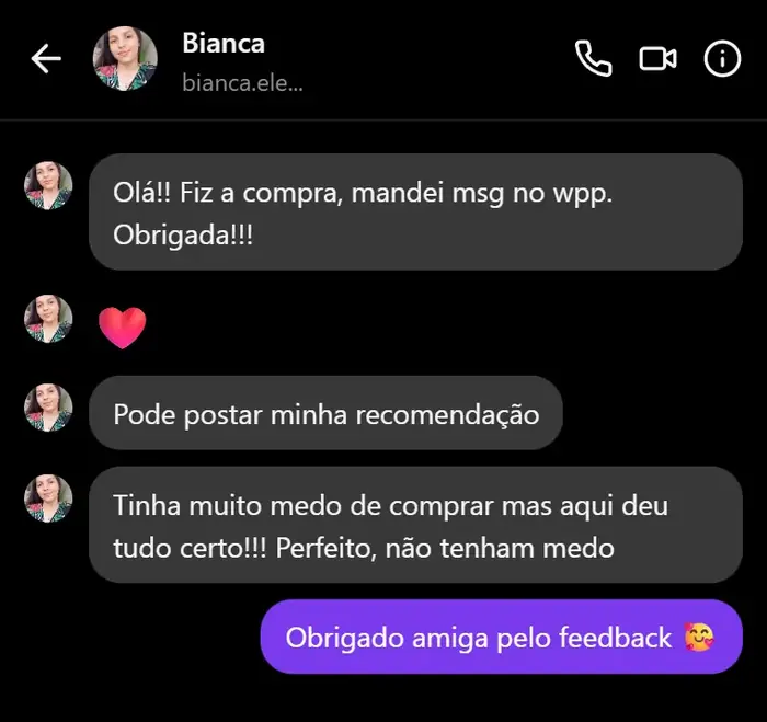 Depoimento de cliente 3