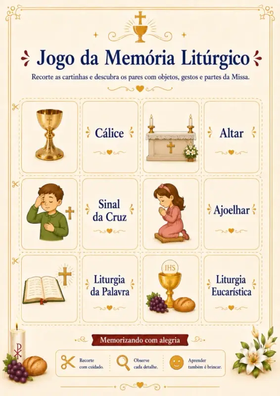 Material do kit Missa em Atividades 6